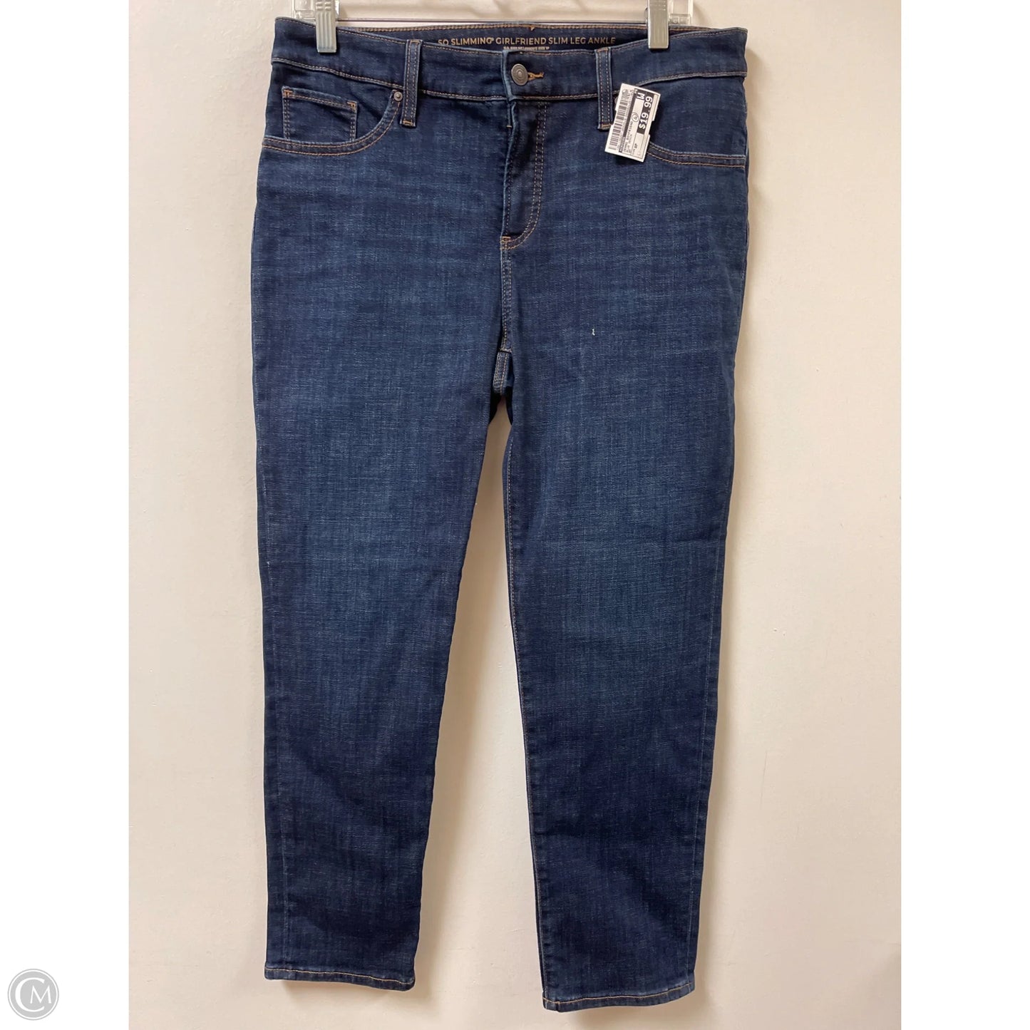 Jeans Boyfriend By Chicos In Blue Denim, Size: 8p