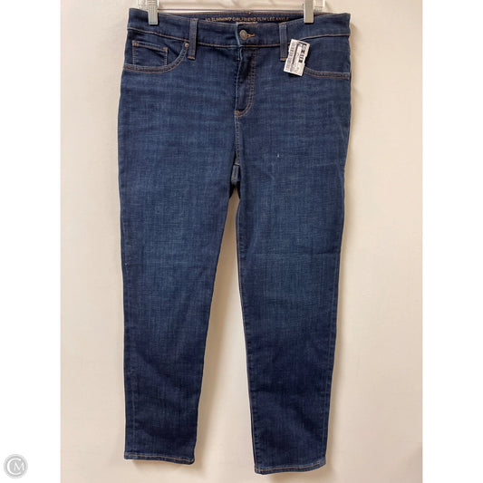 Jeans Boyfriend By Chicos In Blue Denim, Size: 8p