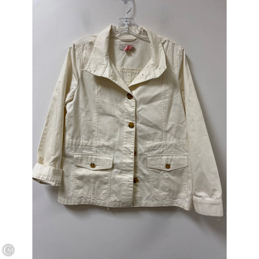 Jacket Other By Talbots In Cream, Size: M