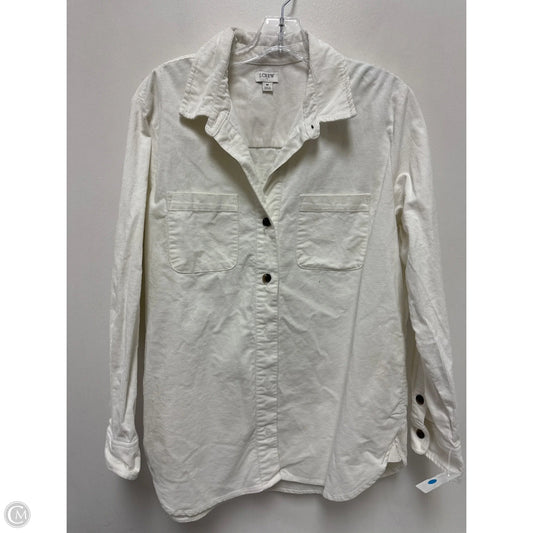 Blouse Long Sleeve By J. Crew In White, Size: M
