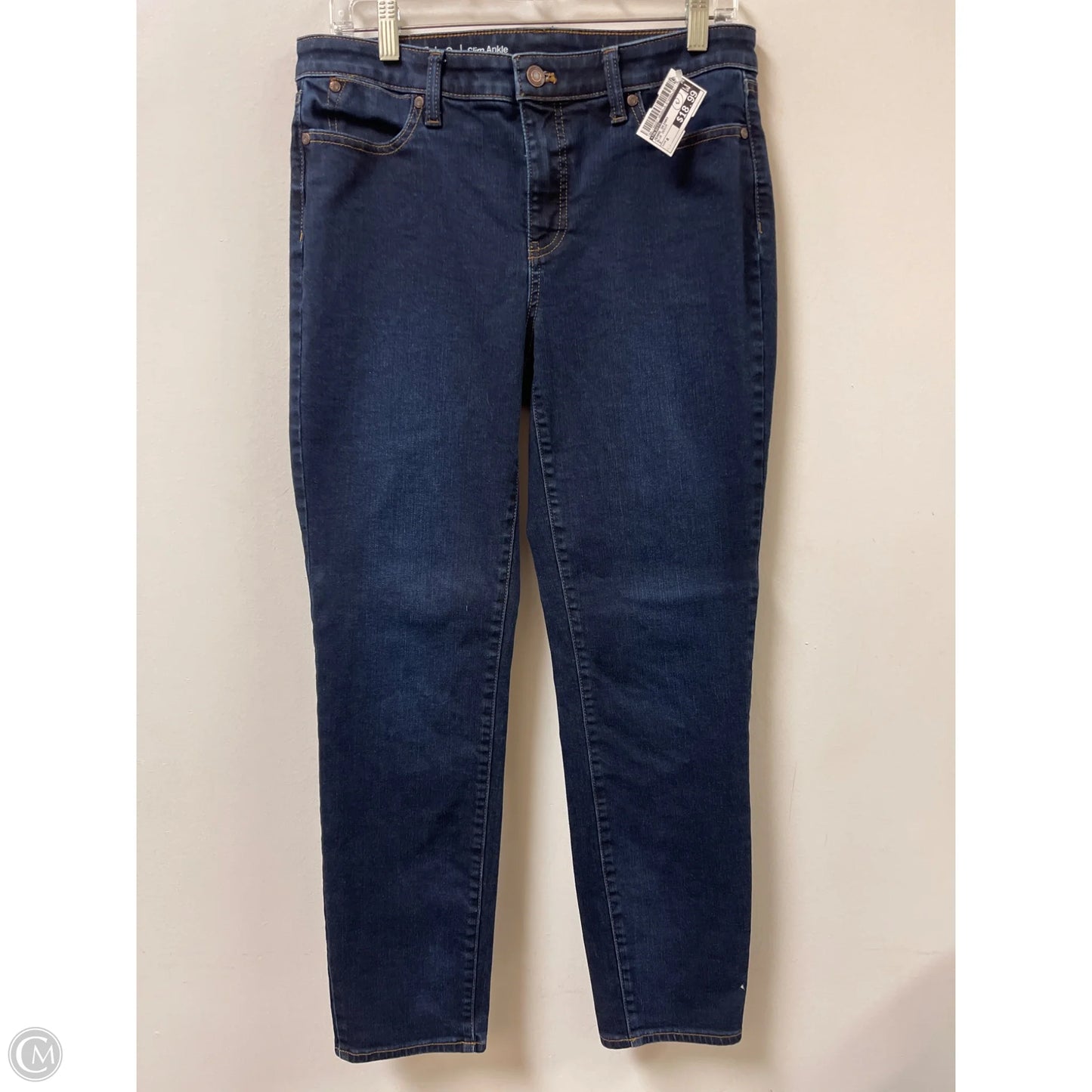 Jeans Skinny By Talbots In Blue Denim, Size: 8
