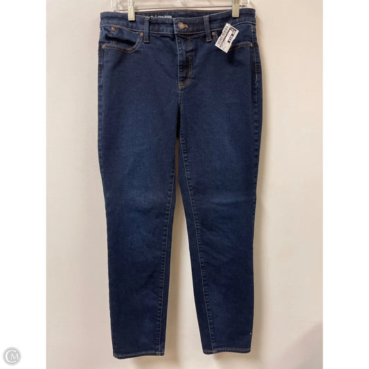 Jeans Skinny By Talbots In Blue Denim, Size: 8