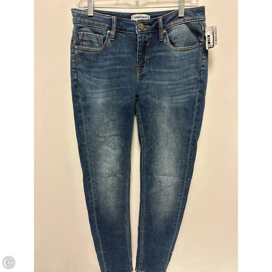 Jeans Skinny By Vigoss In Blue Denim, Size: 4