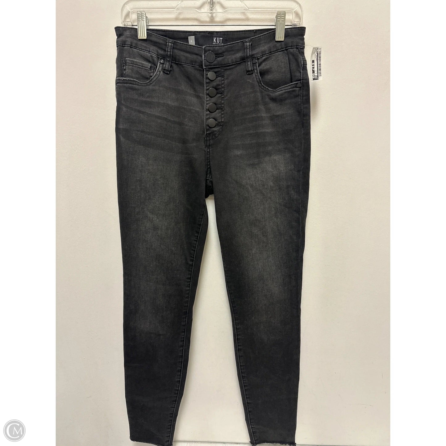 Jeans Skinny By Kut In Grey Denim, Size: 4