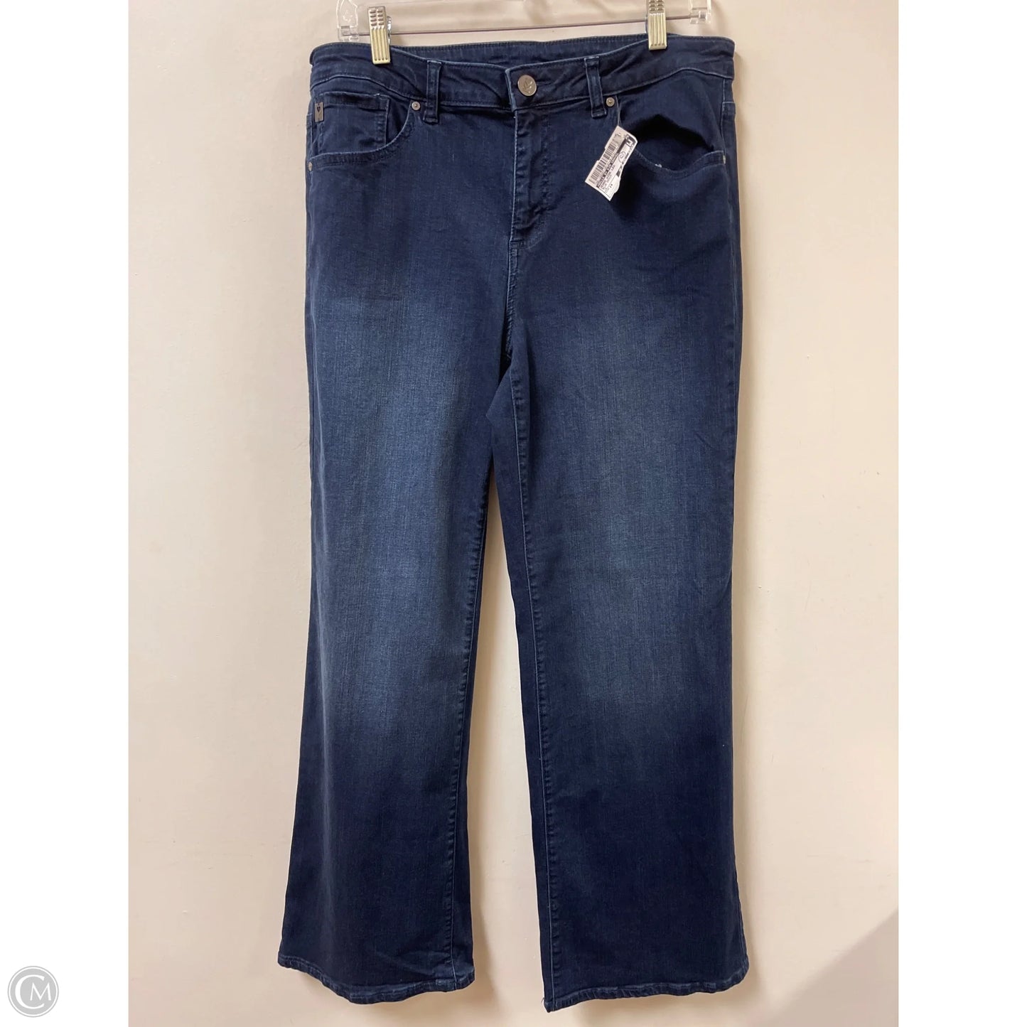 Jeans Wide Leg By Belle By Kim Gravel In Blue Denim, Size: 14