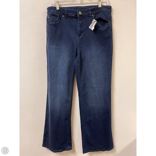 Jeans Wide Leg By Belle By Kim Gravel In Blue Denim, Size: 14