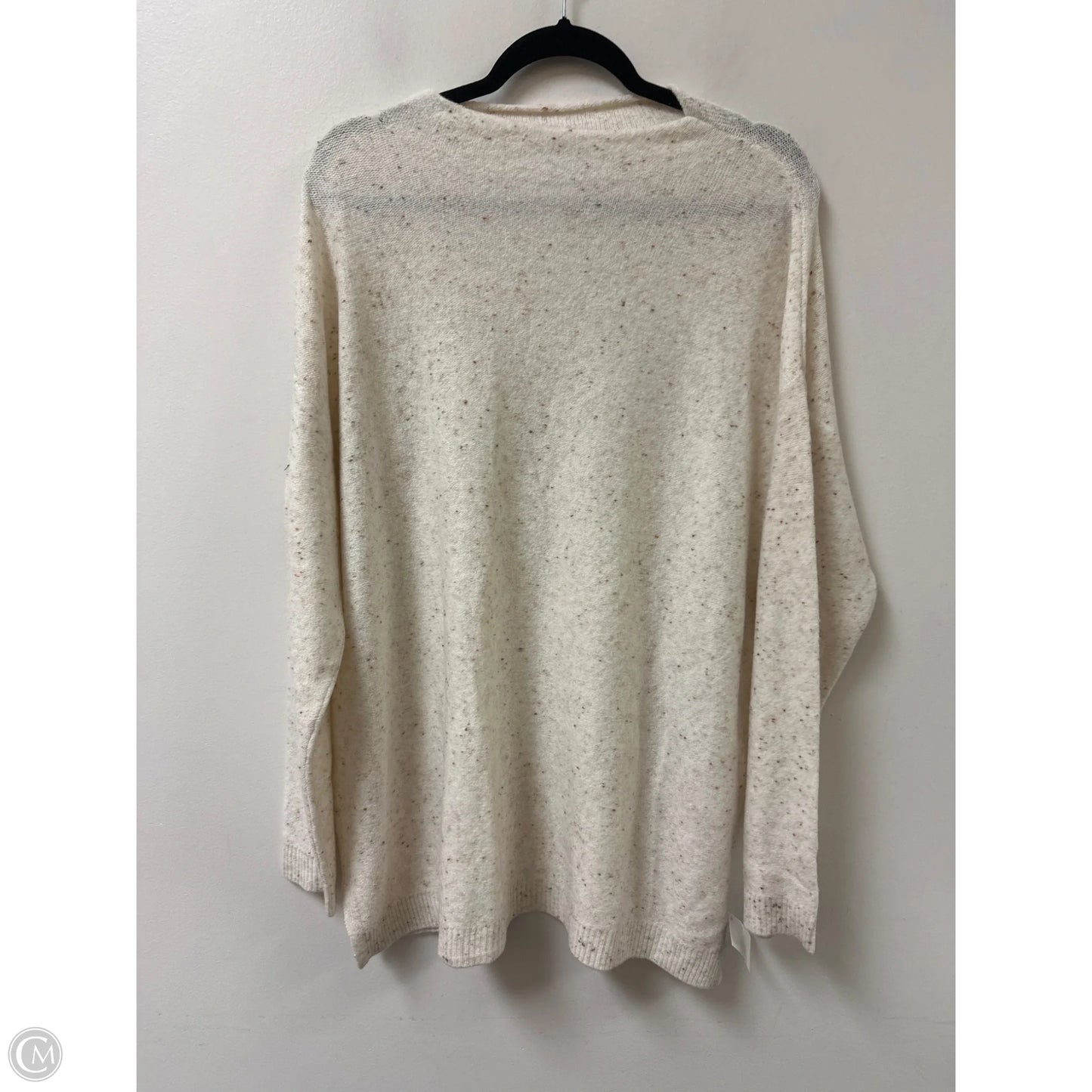Sweater By Denim And Company In Cream, Size: L