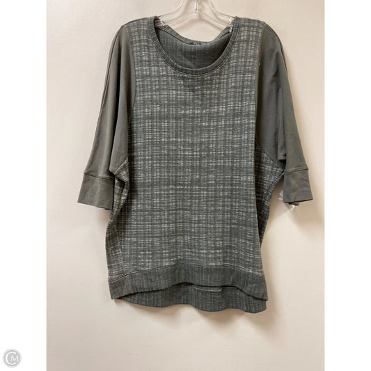 Tunic Long Sleeve By Clothes Mentor In Grey, Size: M