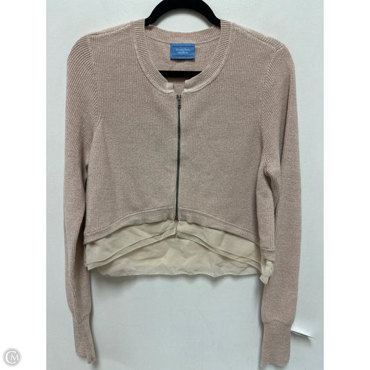 Sweater Cardigan By Simply Vera In Pink, Size: S