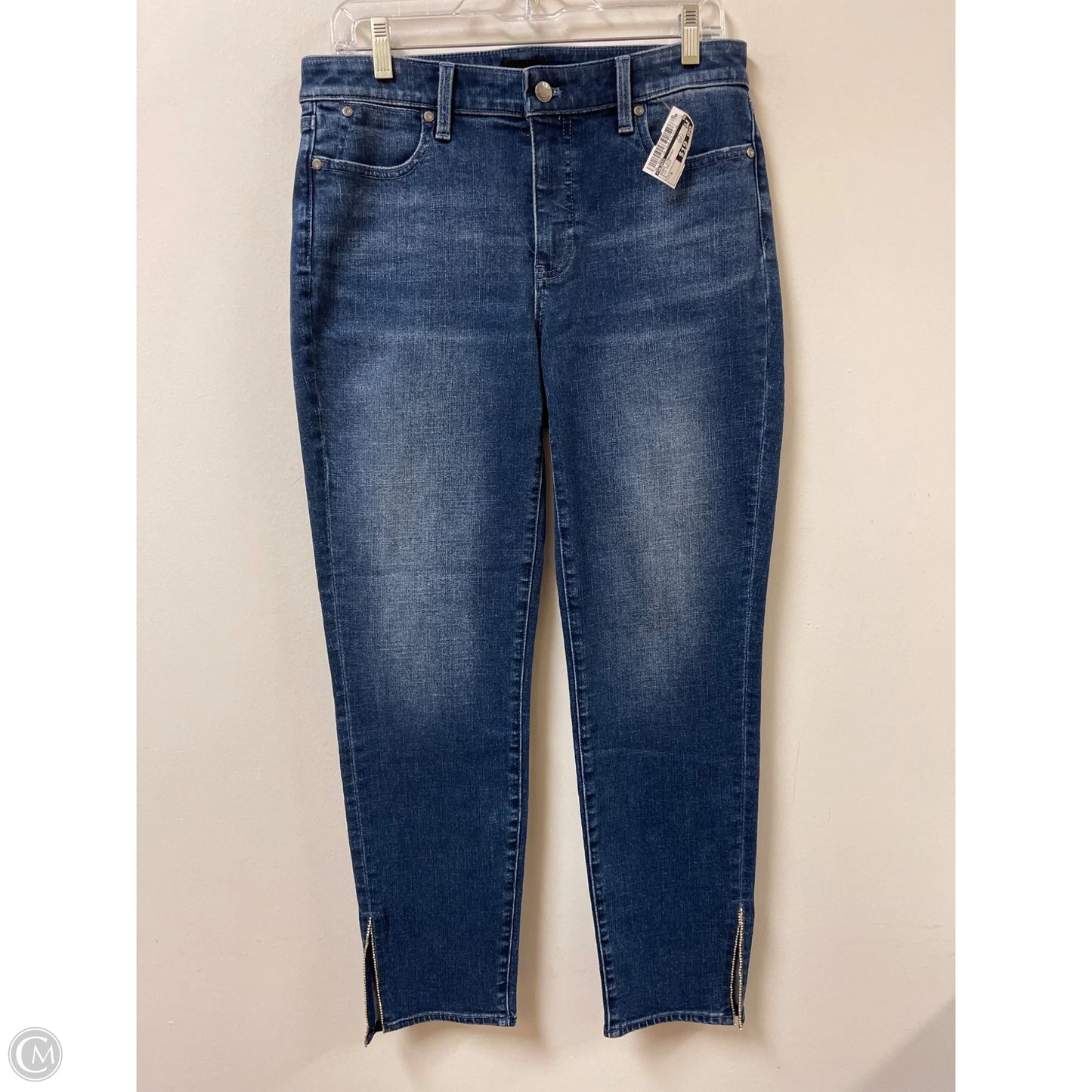Jeans Straight By Talbots In Blue Denim, Size: 8