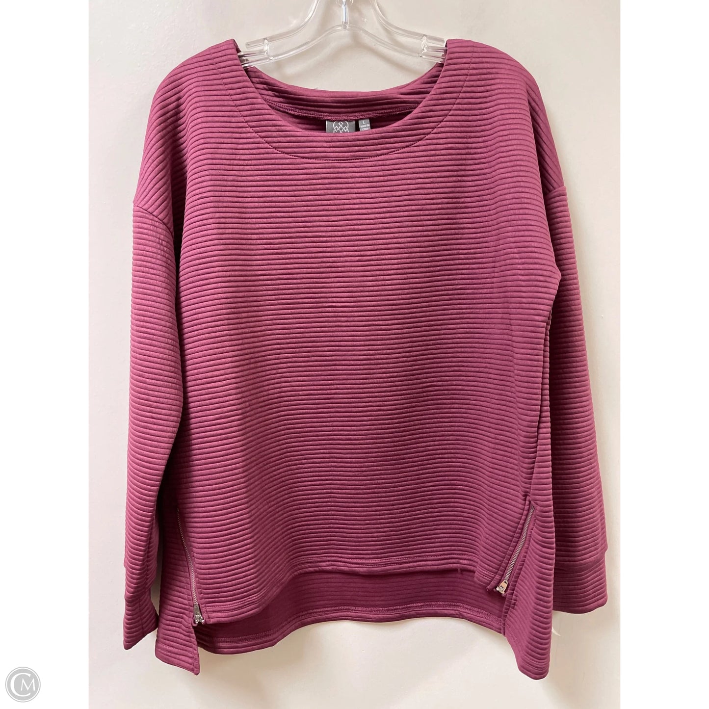 Top Long Sleeve By Daisy Fuentes In Purple, Size: L