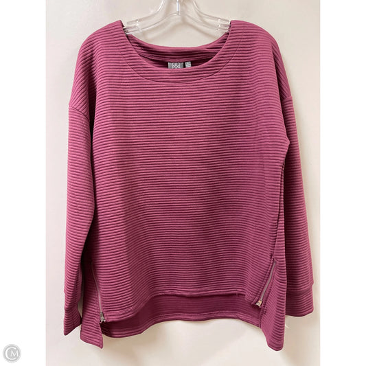 Top Long Sleeve By Daisy Fuentes In Purple, Size: L