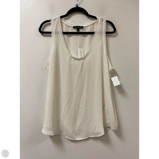 Top Sleeveless By Banana Republic In Cream, Size: L