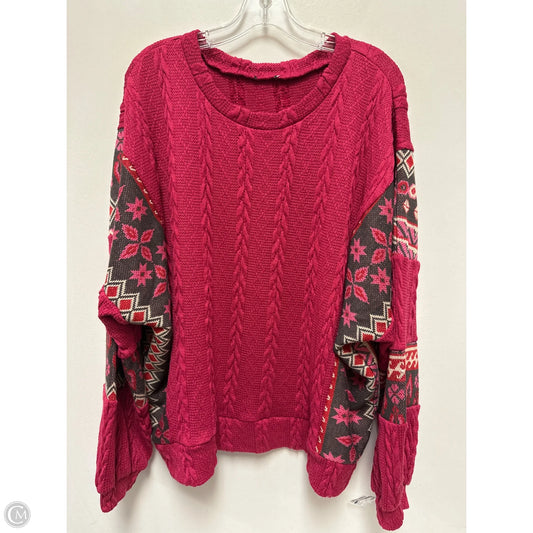 Top Long Sleeve By Clothes Mentor In Pink, Size: L