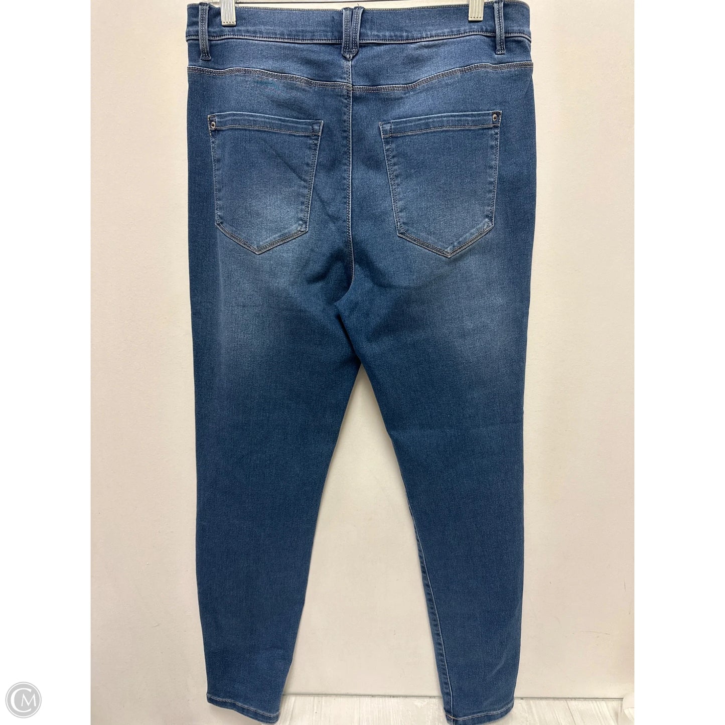 Jeans Skinny By Curve Appeal In Blue Denim, Size: 12