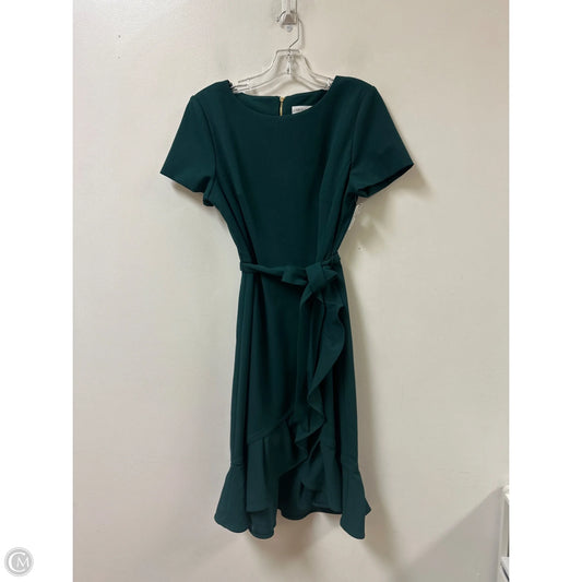 Dress Casual Midi By Calvin Klein In Green, Size: M