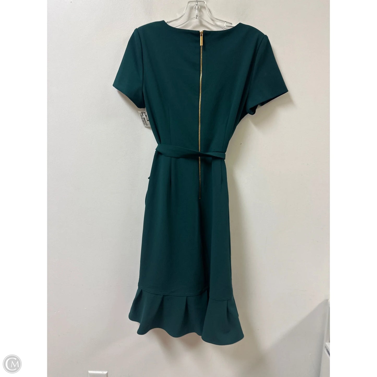 Dress Casual Midi By Calvin Klein In Green, Size: M