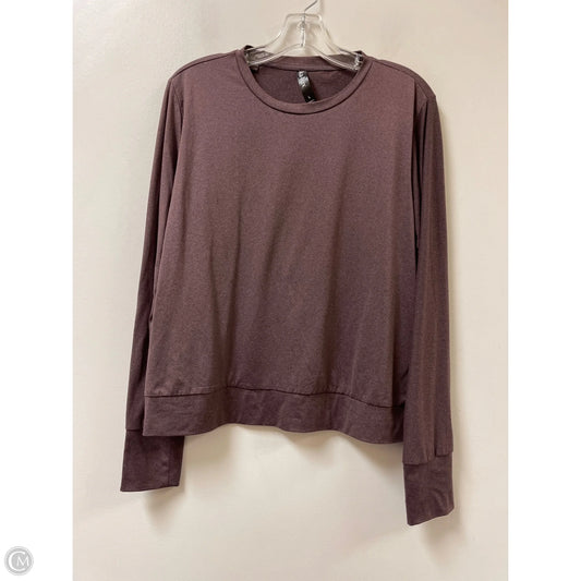 Athletic Top Long Sleeve Crewneck By Clothes Mentor In Purple, Size: L