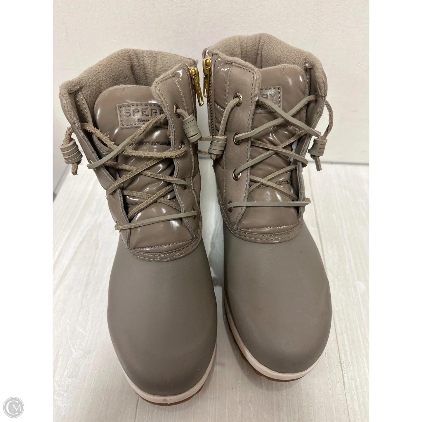 Boots Snow By Sperry In Taupe, Size: 6