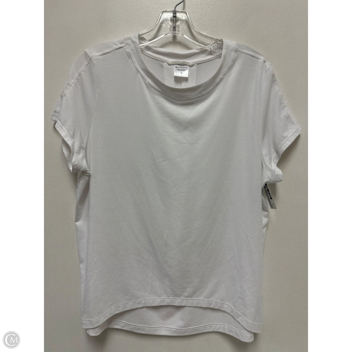 Athletic Top Short Sleeve By Athleta In White, Size: Xs