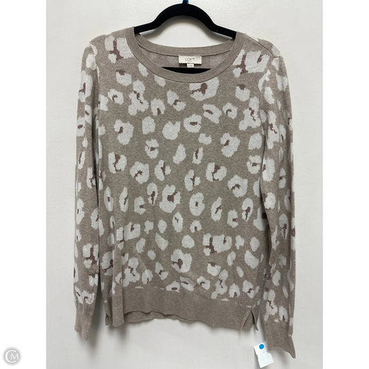 Sweater By Loft In Animal Print, Size: M
