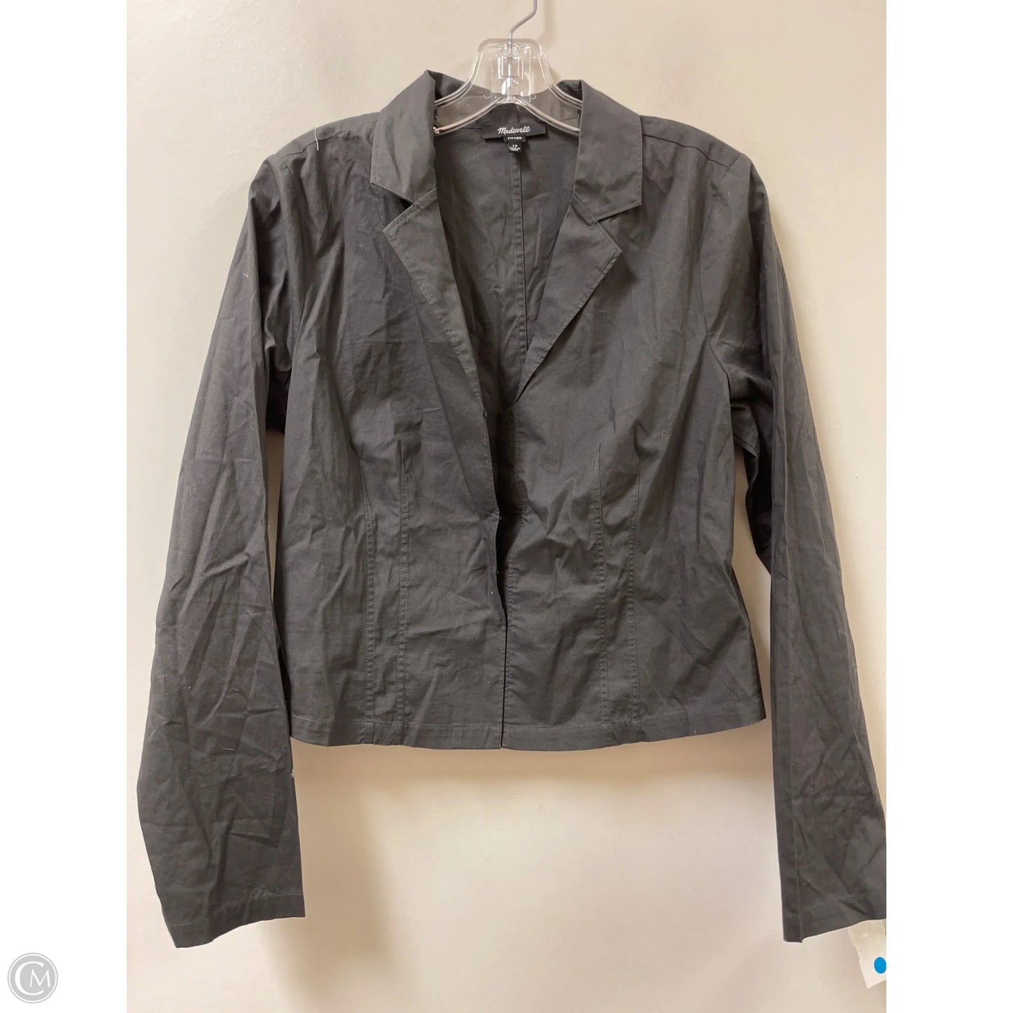 Blouse Long Sleeve By Madewell In Grey, Size: M