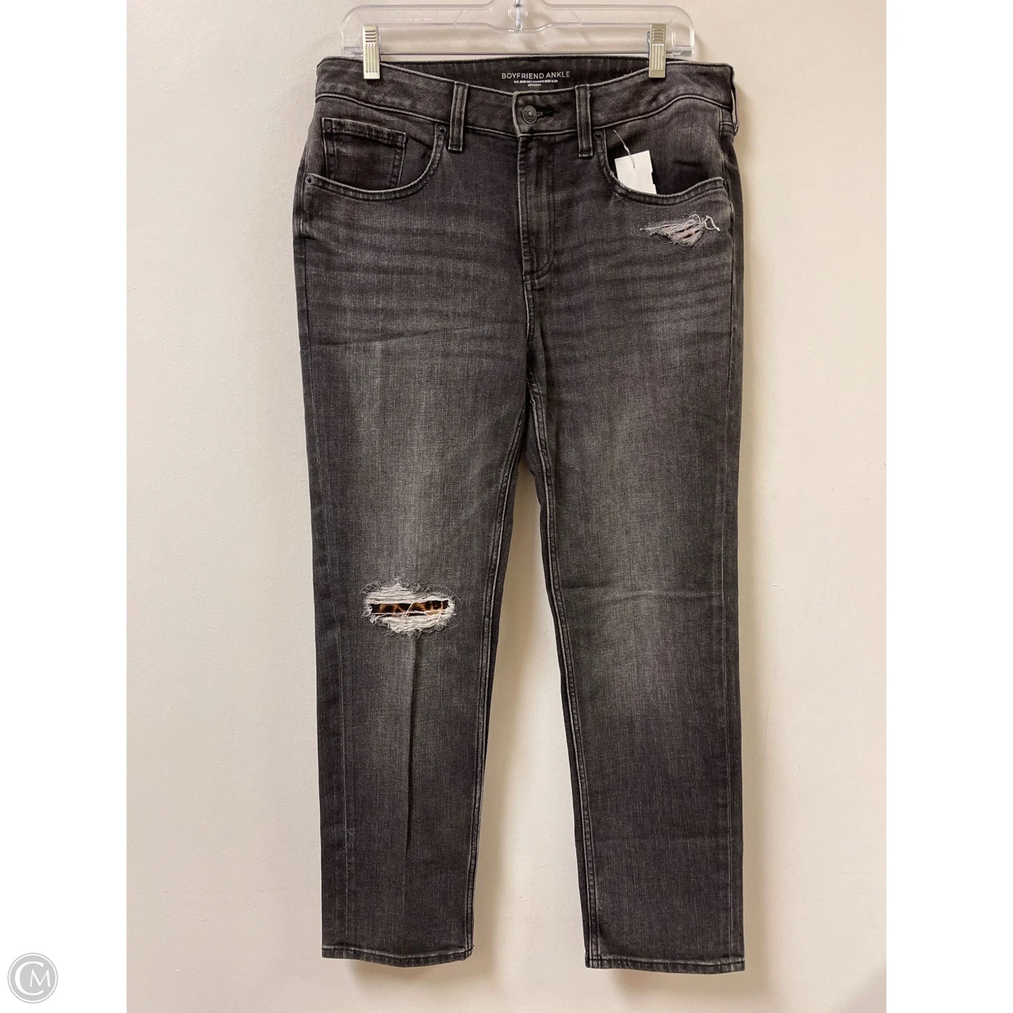 Jeans Boyfriend By Chicos In Grey Denim, Size: 6