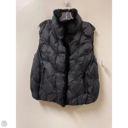Vest Puffer & Quilted By Chicos In Black, Size: L