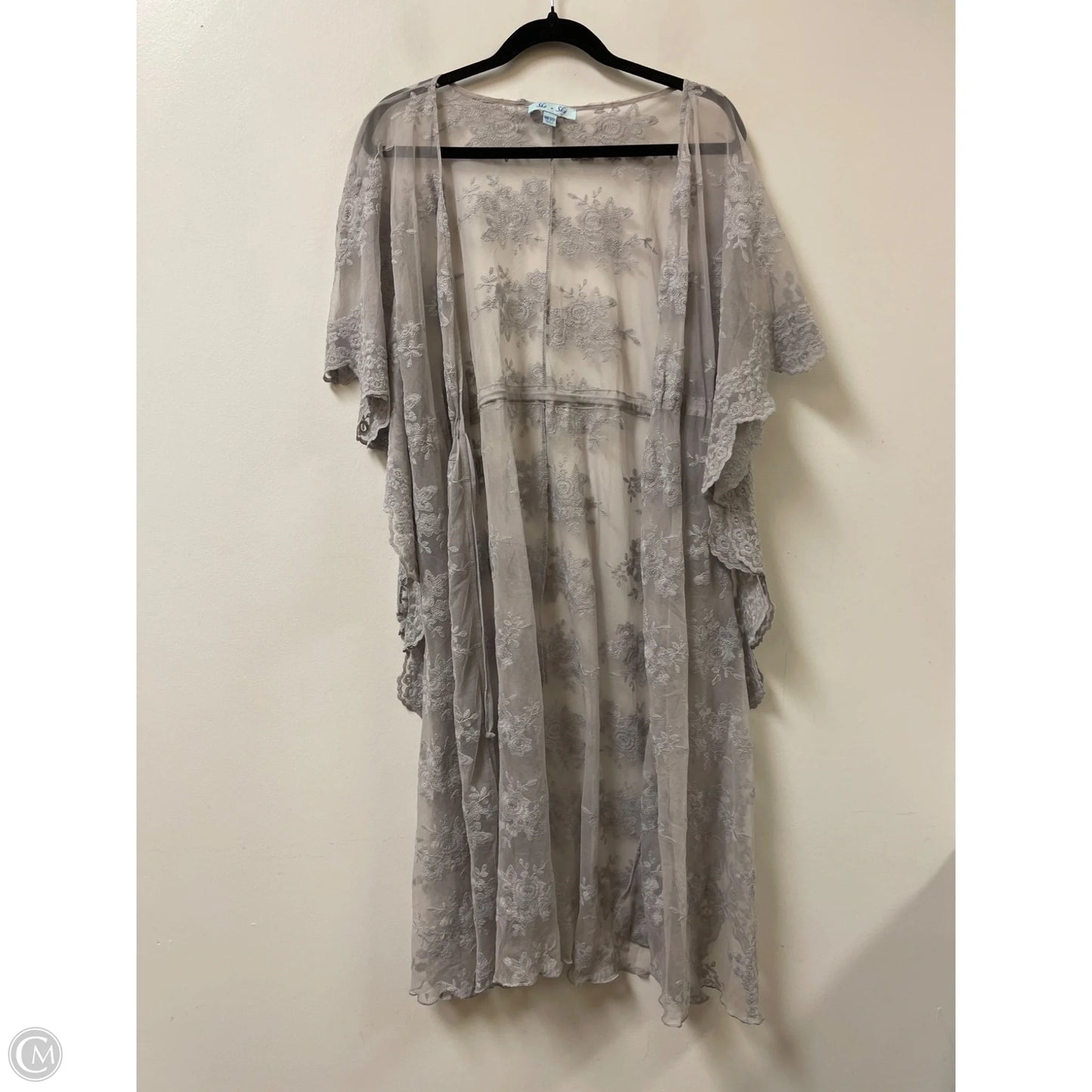 Kimono By She + Sky In Grey, Size: Osfm