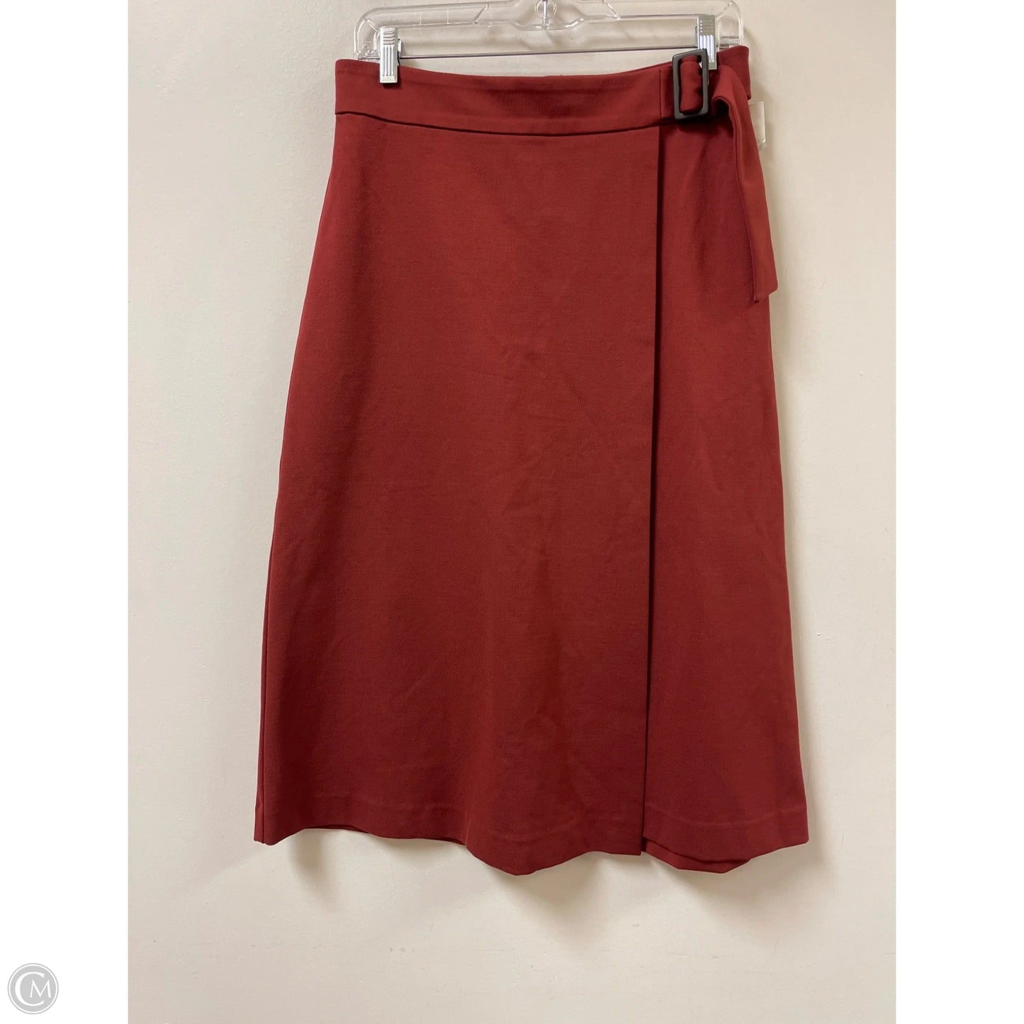 Skirt Midi By Ann Taylor In Red, Size: 4