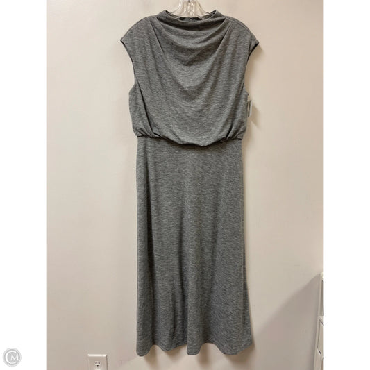Dress Casual Midi By Ann Taylor In Grey, Size: S