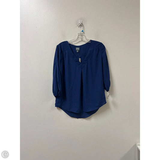 Top Long Sleeve By New York And Co In Blue, Size: Xs
