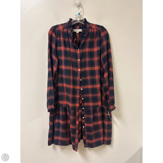 Dress Casual Short By Loft In Plaid Pattern, Size: S