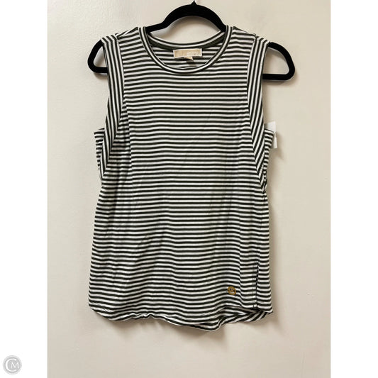 Top Sleeveless By Michael By Michael Kors In Green & White, Size: S