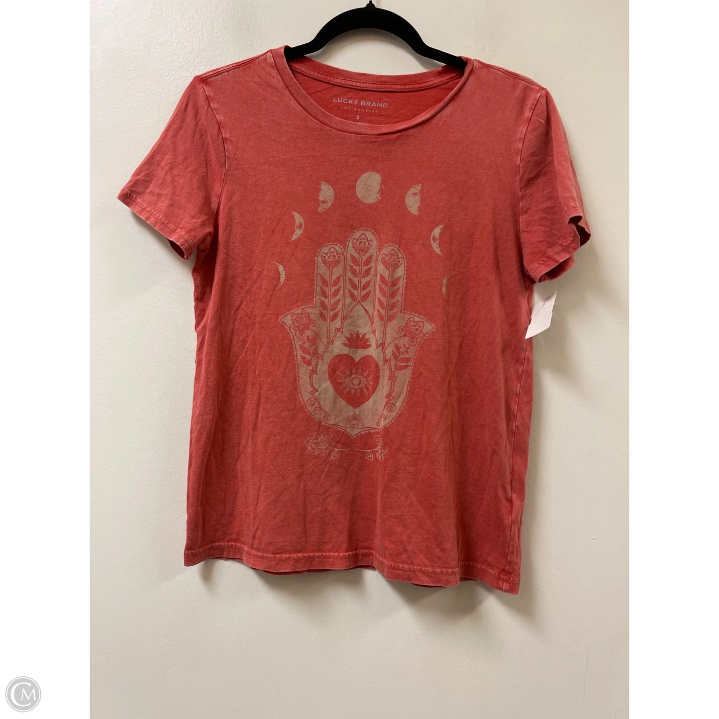 Top Short Sleeve By Lucky Brand In Pink, Size: S