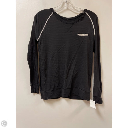Athletic Top Long Sleeve Crewneck By Lululemon In Grey, Size: S