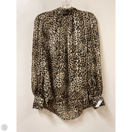 Top Long Sleeve By H&m In Animal Print, Size: M