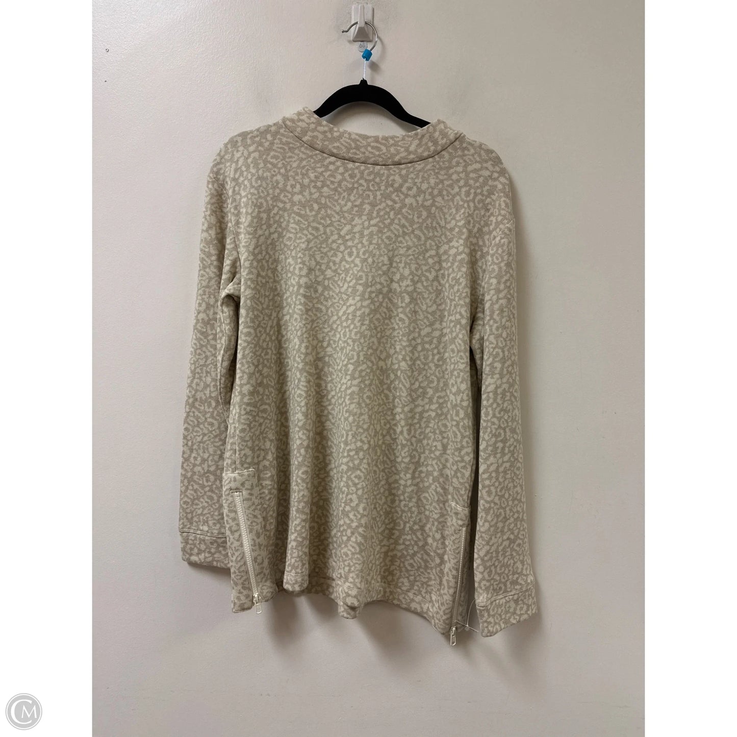 Sweatshirt Collar By Talbots In Animal Print, Size: L