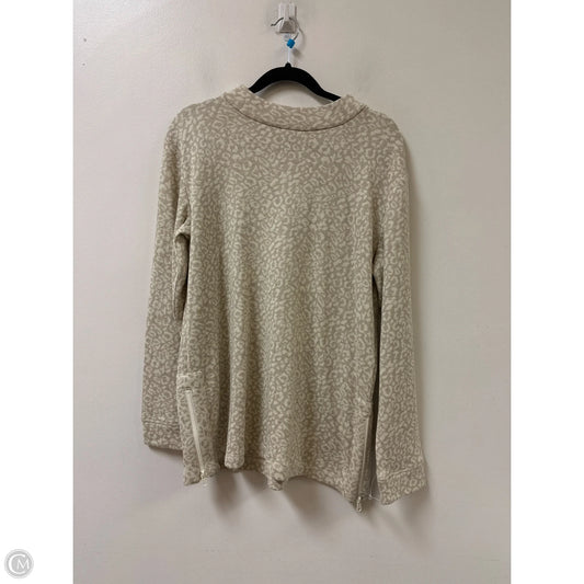 Sweatshirt Collar By Talbots In Animal Print, Size: L