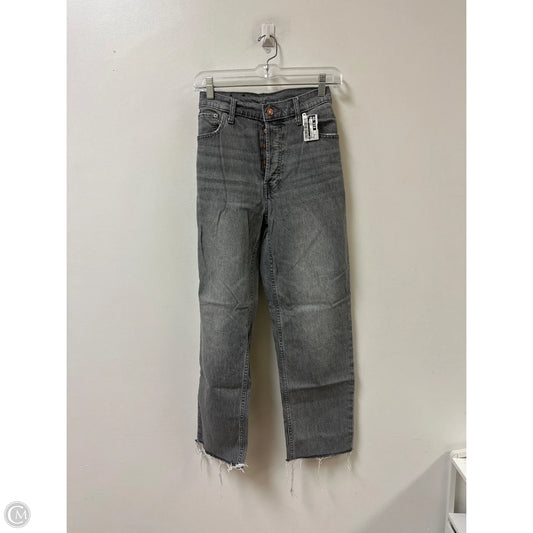 Jeans Straight By Gap In Grey Denim, Size: 12