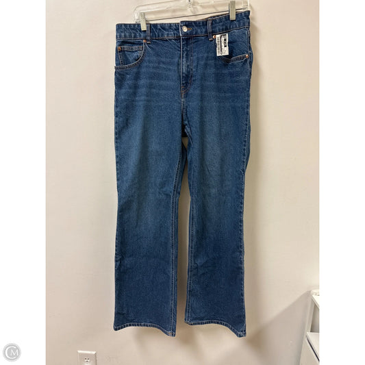 Jeans Wide Leg By H&m In Blue Denim, Size: 12