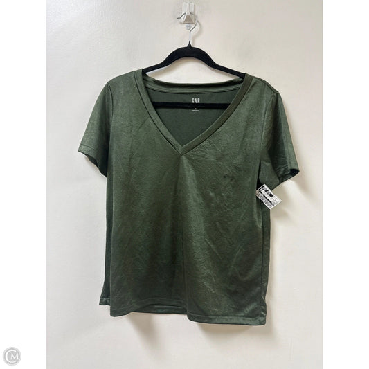 Top Short Sleeve By Gap In Green, Size: M