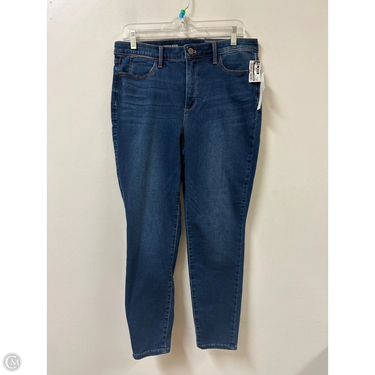 Jeans Skinny By Talbots In Blue Denim, Size: 12p