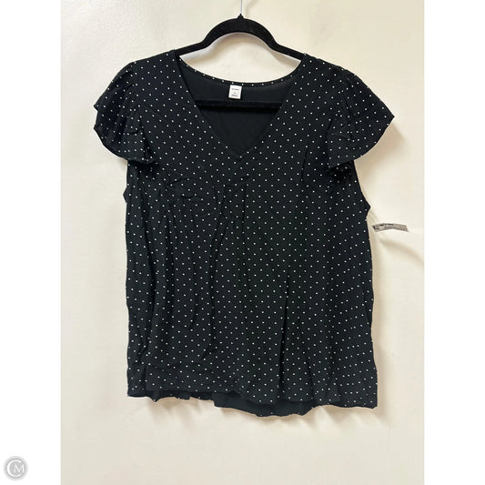 Top Short Sleeve By Old Navy In Polkadot Pattern, Size: L