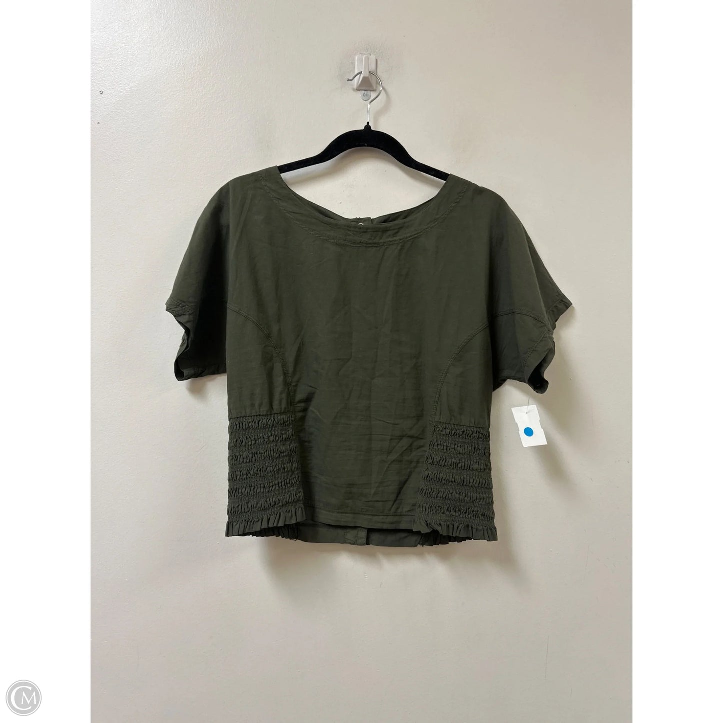 Top Short Sleeve By Xcvi In Green, Size: S