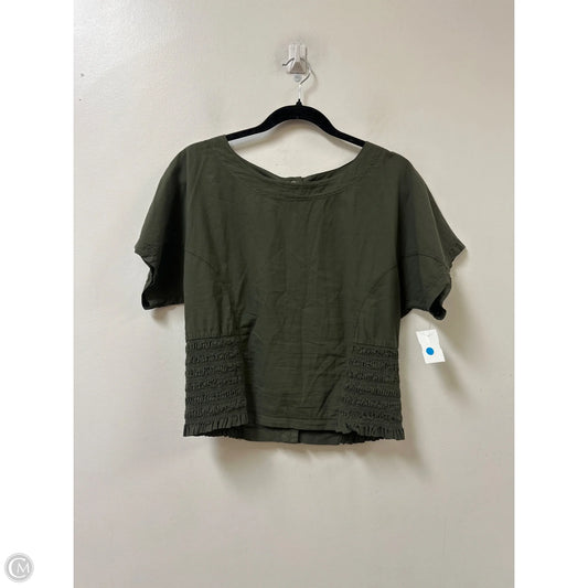 Top Short Sleeve By Xcvi In Green, Size: S