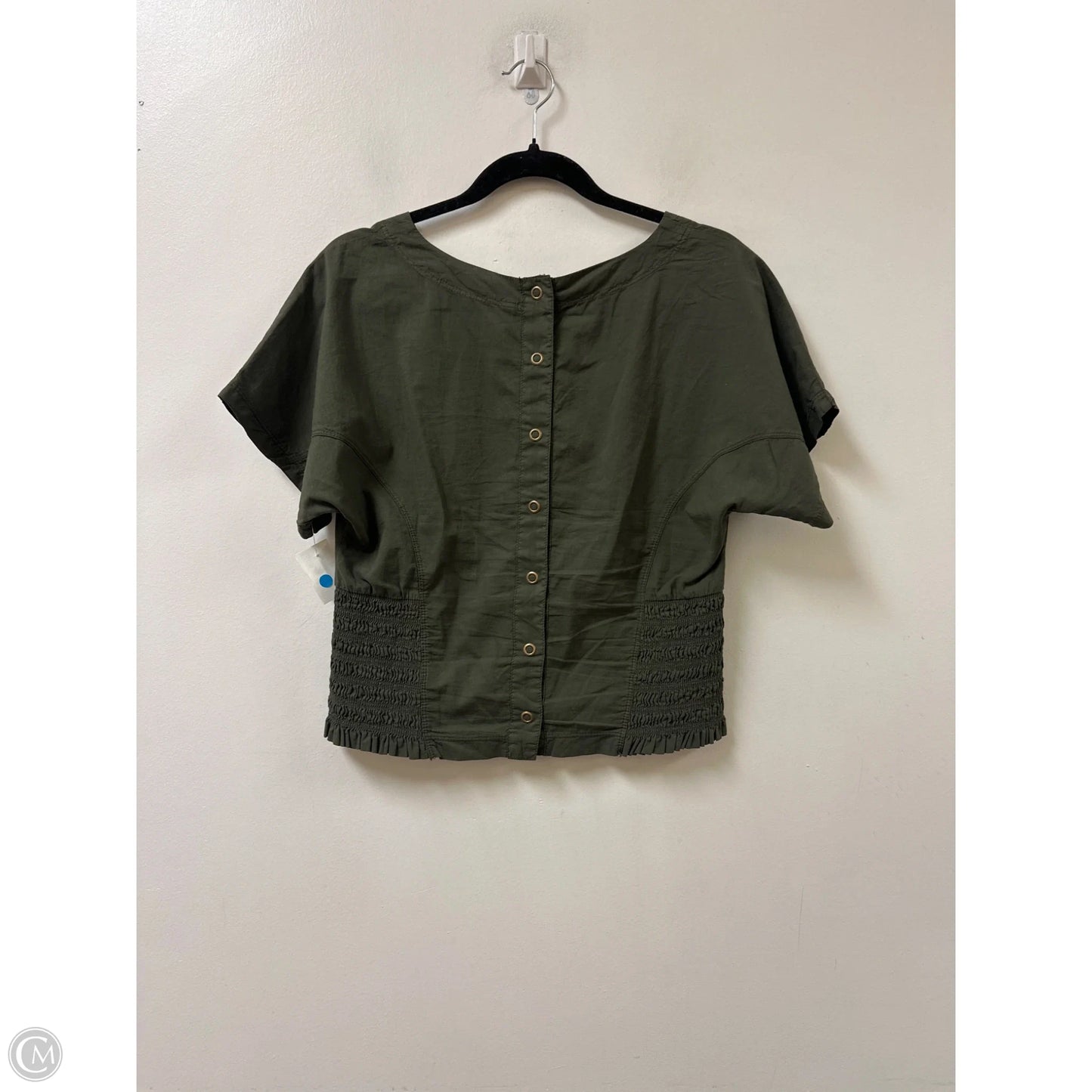 Top Short Sleeve By Xcvi In Green, Size: S