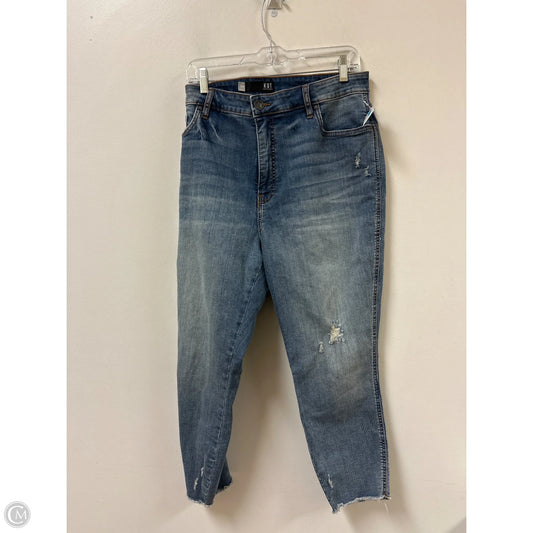 Jeans Cropped By Kut In Blue Denim, Size: 16