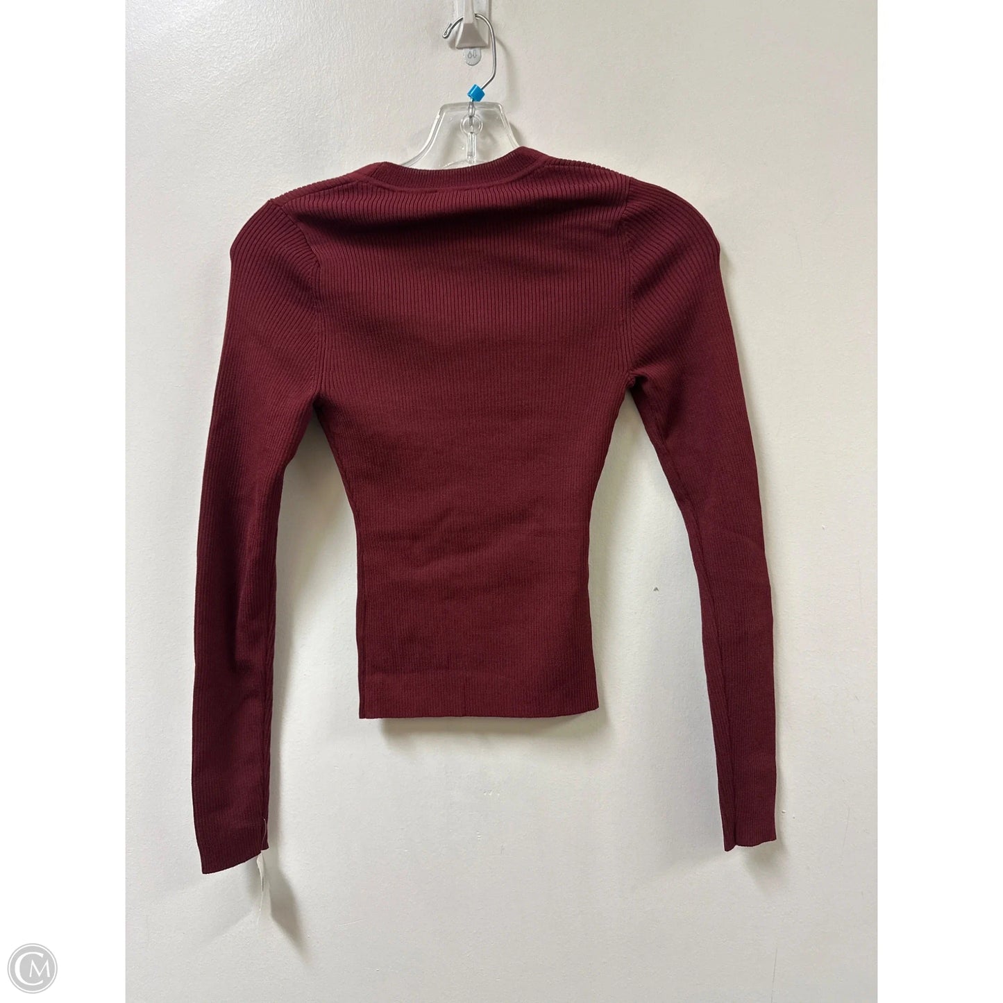 Top Long Sleeve By Express In Red, Size: Xs