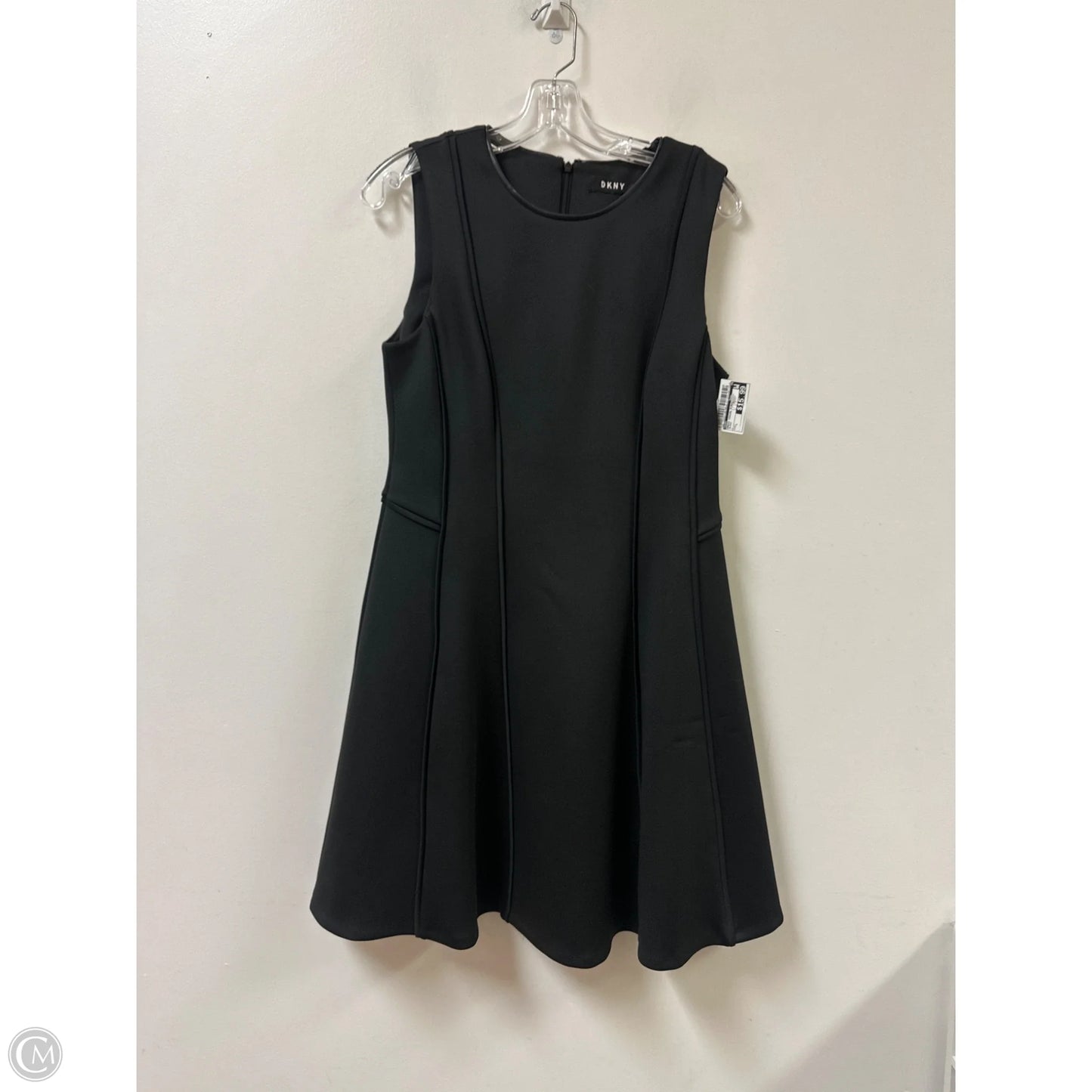 Dress Casual Midi By Dkny In Black, Size: L